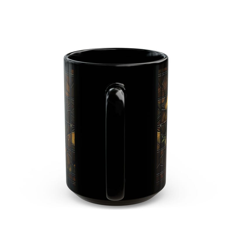 Tortoiseshell Cat Stained Glass Mug Calico Style Cat Coffee Mug Artistic Feline Pet Lover Gift image 11