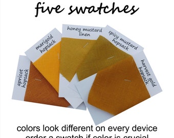 Set of five sample swatches, you choose.