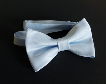 Solid Egg Shell Mens Pre-Tied Bow Tie