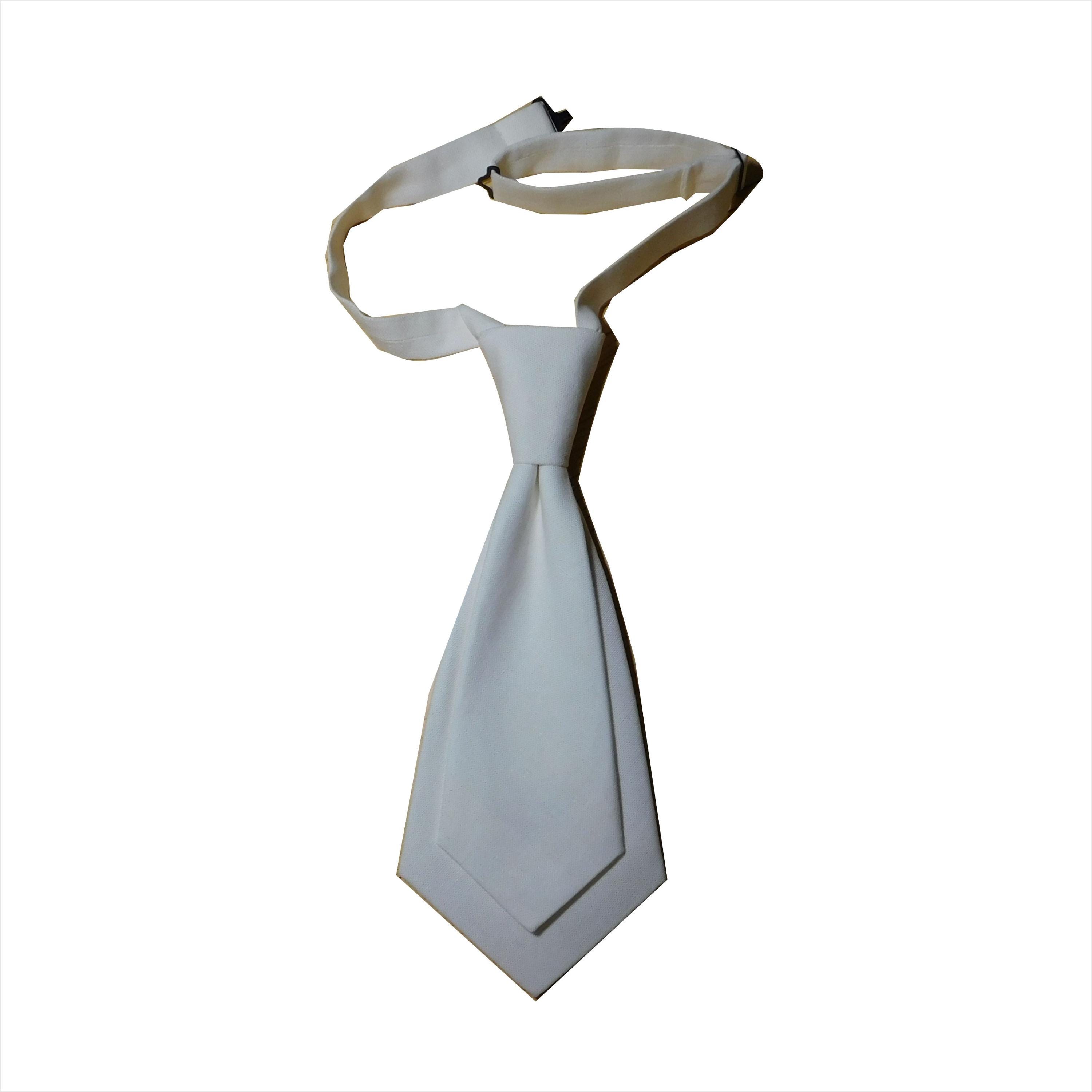 White necktie for women