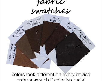 Brown sample fabric swatches you choose