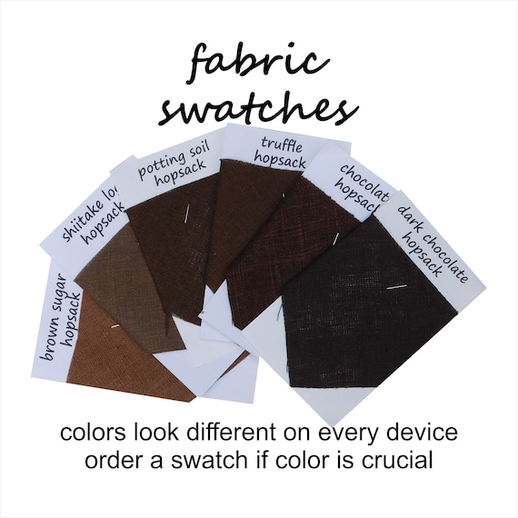 Brown Sample Fabric Swatches You Choose | Etsy