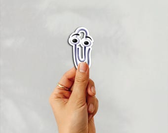 Clippy Resistance Sticker - Retro Microsoft Paperclip Symbol of Consumer Rights and Right to Repair