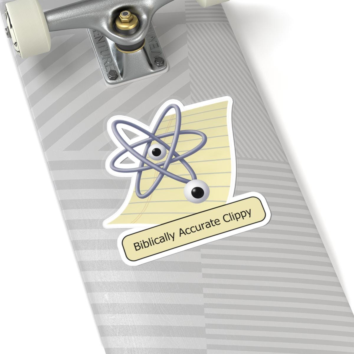 Biblically Accurate Clippy - Retro Microsoft Paperclip Sticker
