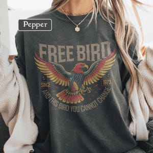 Vintage 70s Rock Eagle Shirt – Retro Band Style Graphic Tee, Classic Rock Inspired T-Shirt, Comfort Colors Unisex Womens Mens Music Tee