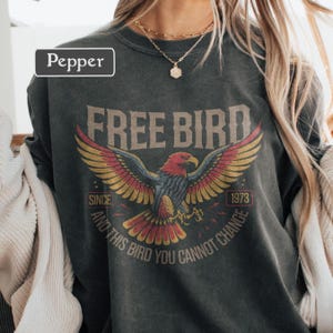 Vintage 70s Rock Eagle Shirt – Retro Band Style Graphic Tee, Classic Rock Inspired T-Shirt, Comfort Colors Unisex Womens Mens Music Tee