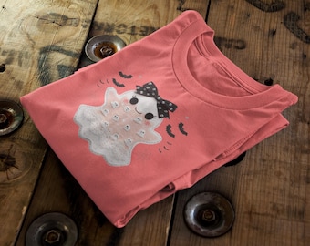 Patchwork Ghost PNG, Cozy Halloween Sublimation (Digital Files Only)