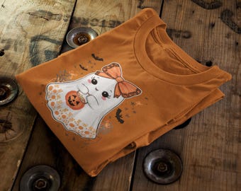 Lace Ghost PNG | Coquette Halloween Shirt Design (Digital Download)