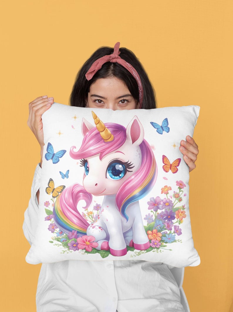 Cute Rainbow Unicorn PNG Clipart | High-resolution Digital Design ...