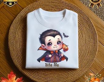 Cute Baby Vampire Halloween PNG – Spooky Bat Design (Digital Download)
