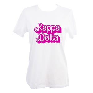 Kappa Delta T-Shirt - Retro Dolly Sorority Name Design, entspannte Passform
