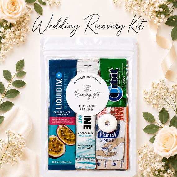 Wedding Recovery Kit | Hotel Welcome Bag Essentials