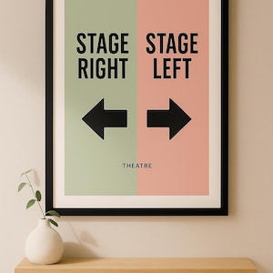 Stage Right - Stage Left Digital Print Wall Art