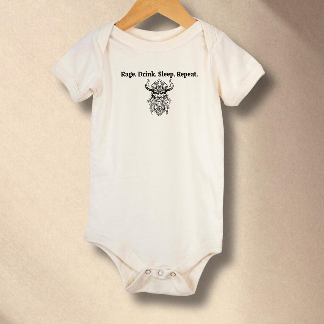 Dnd Barbarian Baby Romper: RPG Viking Newborn Gift, Soft Jersey Infant ...