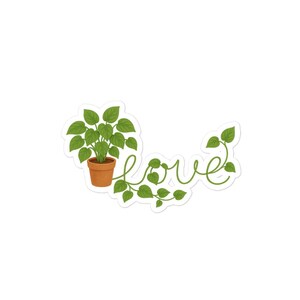 Pathos Love Plant Bubble-free sticker