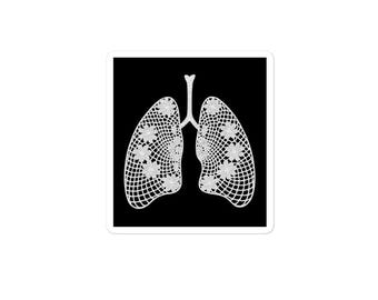 Lung Doily Bubble-free sticker