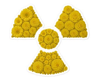 Floral Radiation Symbol Bubble-free sticker