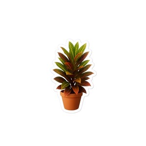 Croton plant Bubble-free sticker