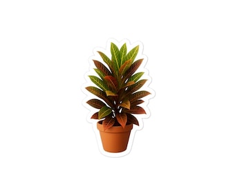 Croton plant Bubble-free sticker