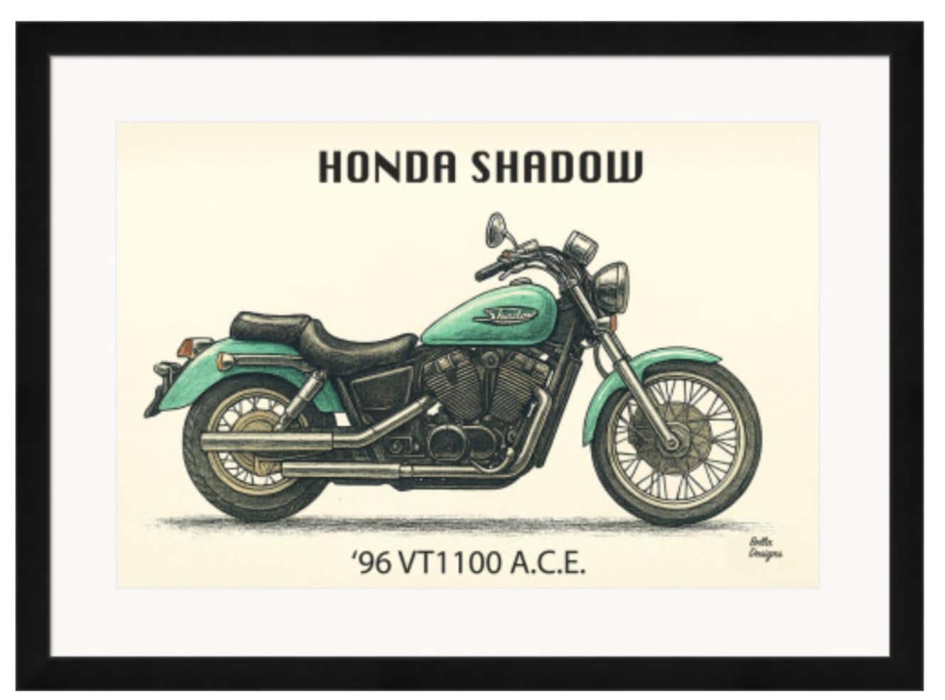 切り絵 HONDA SHADOW Classic