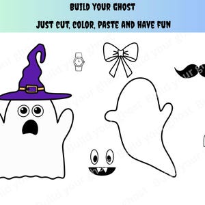 Build Your Own Ghost: Halloween Craft Kit for Kids (PDF)