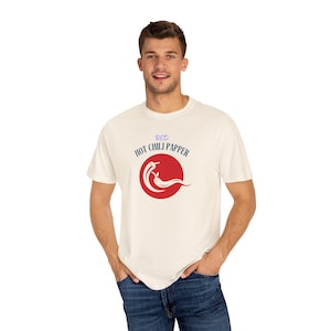 Red Hot Chili Paper Unisex Garment-Dyed T-shirt, Graphic Tee, Music Band Shirt, Vintage Style Top, Concert Apparel