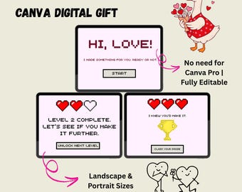 Sitio web interactivo de amor digital: regalo virtual para novios, aniversarios y parejas en una relación a distancia.