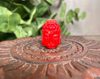 Genuine red Coral Buddha pendant, Statement Buddha Pendant, coral pendant for buddhist, hand carved coral, one of a kind Indian pendant