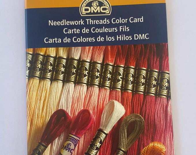 DMC Needlework Threads Color Card, Informational Booklet on Floss ...