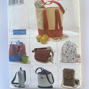 2000s Sewing Pattern Simplicity 4909 Bags in 2 Styles UNCUT
