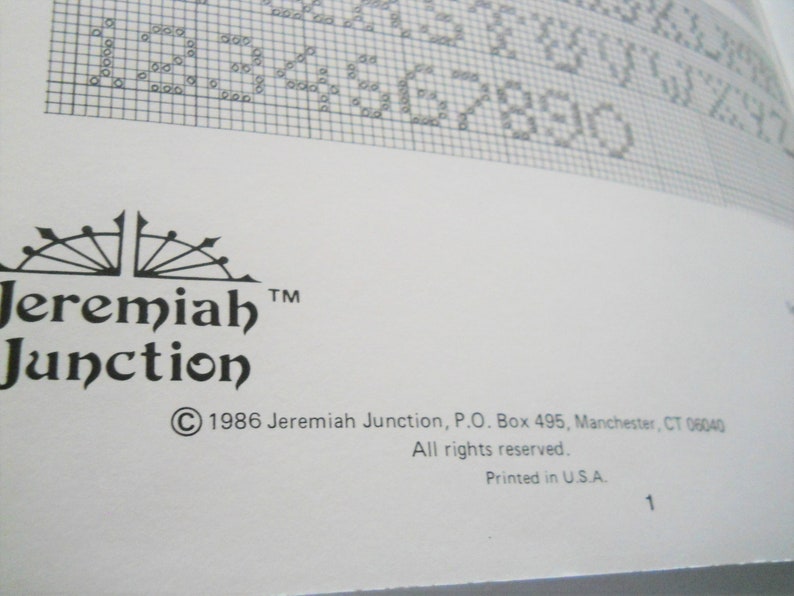 Jeremiah Junction Cross Stitch Booklet Bible Quotes and - Etsy