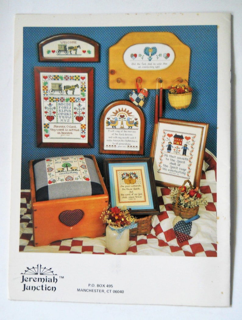 Jeremiah Junction Cross Stitch Booklet Bible Quotes and Phrases Counted