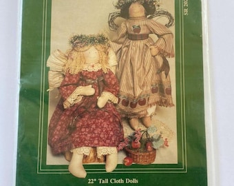 Angel Dolls Sewing Pattern, My Sister & I Patterns SR202, 22" Country Angel Guide, Primitive