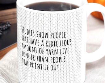 Funny Knitting Quote on Mug, Cute knitting mug, Funny knitting mug, Knitting gift, Knitters mug