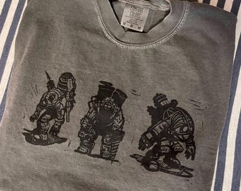 T-shirt à imprimé block Bioshock