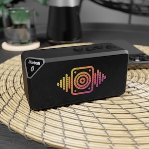 Portable Bluetooth Speaker - Modern Design - Powerful Clear Sound - Wireless Speaker with Unique Logo - Perfect for Home, Outdoor & Gift