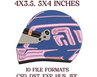 Archivo de diseño de bordado del casco de Alex Albon