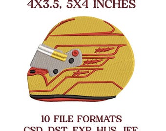 Archivo de diseño de bordado del casco de Lewis Hamilton