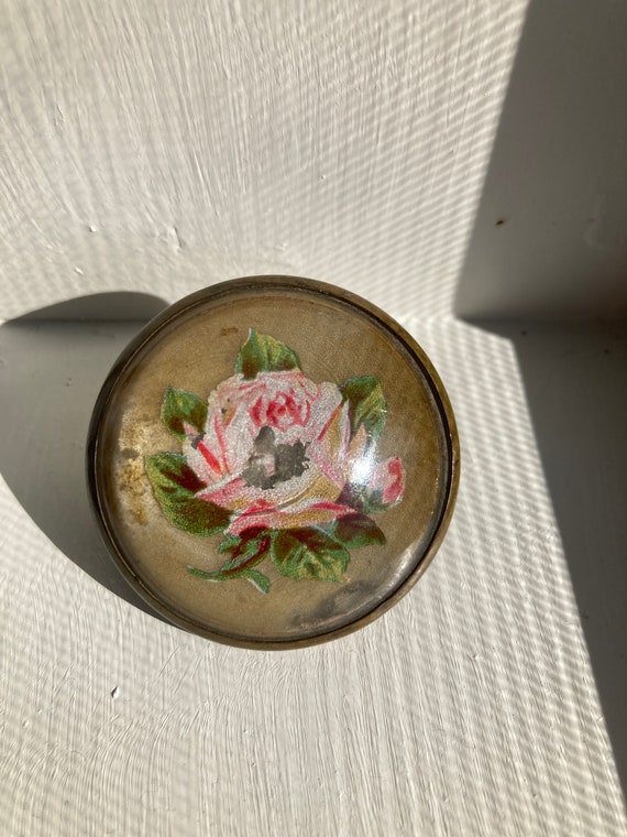Vintage Scarf Rose Clip