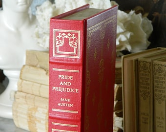 Pride and Prejudice by Jane Austen. Franklin Library edition. Leather Book. Classic Literature.