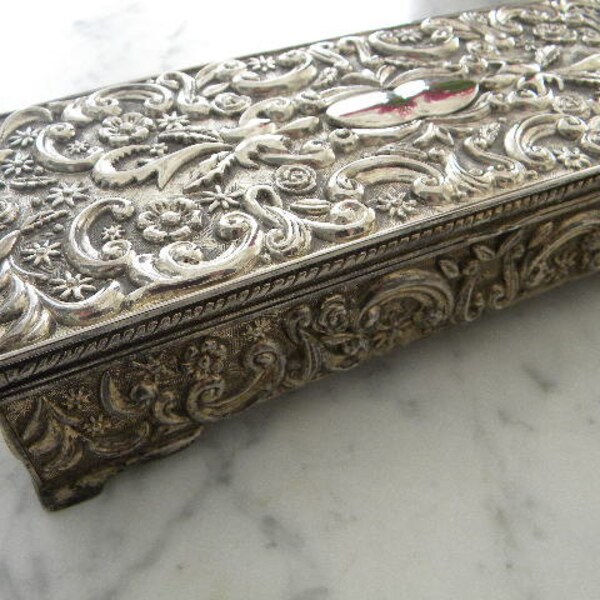 Godinger silver plate jewelry box