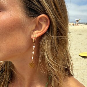 Pearl drop earrings