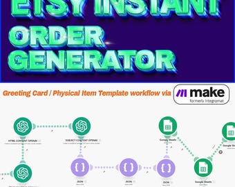 Etsy Order Automation Workflow | Make Scenario + AI Workflow Automation