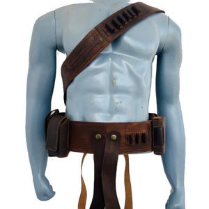Mandalorian Star Wars Belt with Holster, Inspired by the Boba 1313, Leather belt, Halloween Costume, Sabine Wren Premium Leather Belt