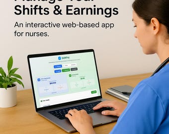 Nurse Paycheck & Shift Tracker | Overtime Calculator, Nurse Finance Planner, Salary Budget Spreadsheet