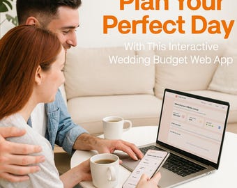Wedding Budget Planner | Digital Wedding Expense Tracker App | Interactive Finance Organizer for Engaged Couples