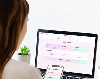 Self-Care & Wellness Routine Tracker | Daily Habit, Mood and Wellness Journal | Digital Planner for Mindfulness, Sleep and Stress Tracking