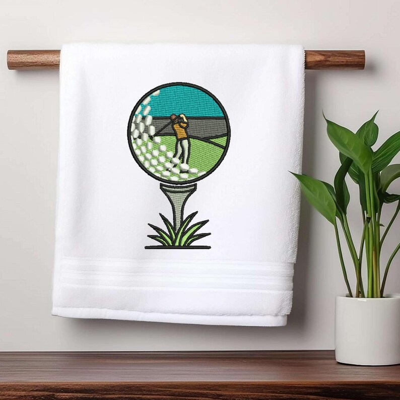 Mini Golf Embroidery Designs Bundle: Golf Ball, Cart, Towel - Etsy