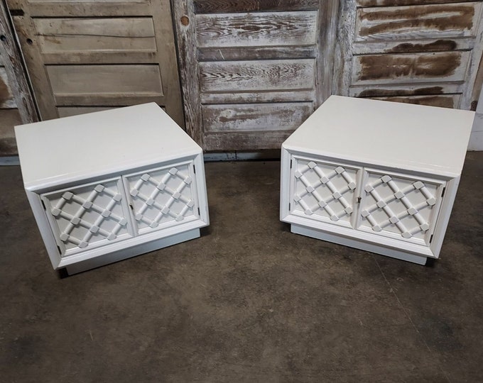 Pair Of Unique Vintage Night Stands # 186818 Shipping is not free please conatct us before purchase Thanks