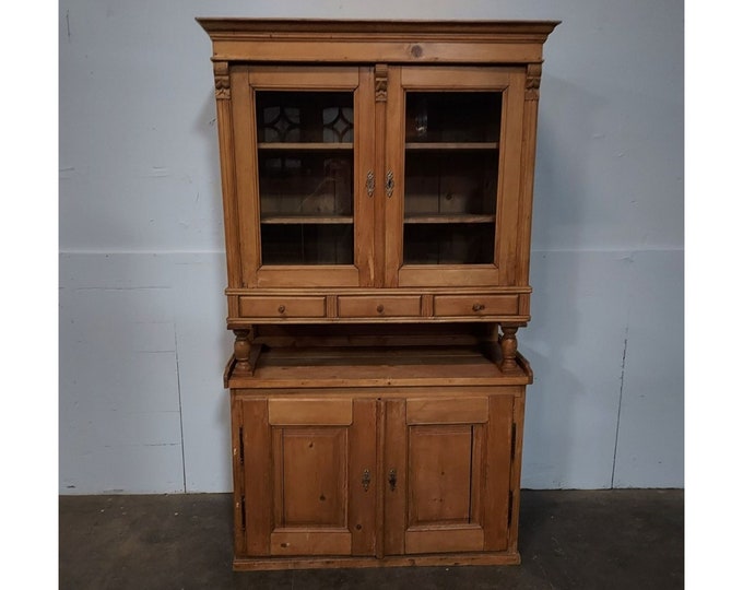 Nice Antique Pine Cupboard # 185400 Shipping is not free please conatct us before purchase Thanks